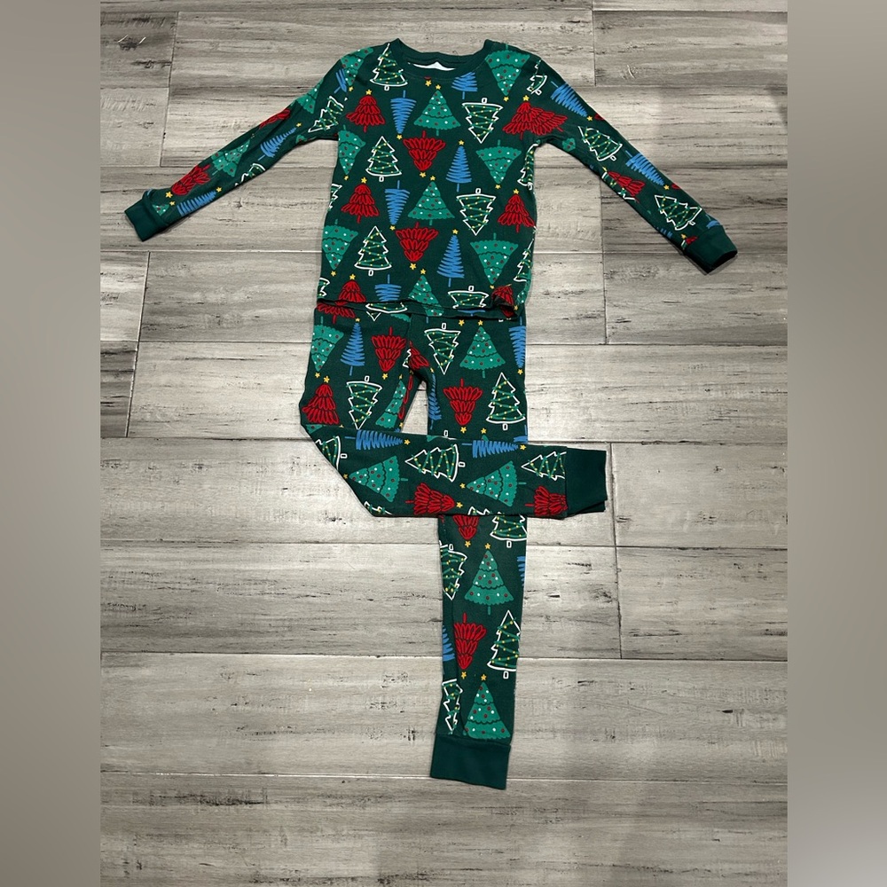 Carter's Green and Red Christmas Tree Pajamas